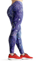 Load image into Gallery viewer, Curved purple high waist yoga pants - Shopping ing
