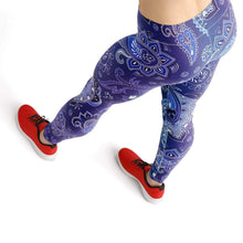 Load image into Gallery viewer, Curved purple high waist yoga pants - Shopping ing
