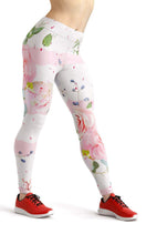 Load image into Gallery viewer, Pink roses high waist yoga pants - Shopping ing
