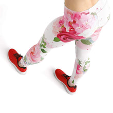 Load image into Gallery viewer, Pink roses high waist yoga pants - Shopping ing

