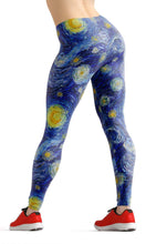 Load image into Gallery viewer, Blue painting high waist yoga pants - Shopping ing
