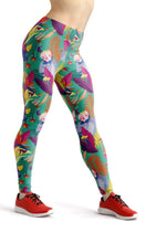 Load image into Gallery viewer, Tropical monkey high waist yoga pants - Shopping ing
