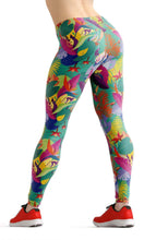 Load image into Gallery viewer, Tropical monkey high waist yoga pants - Shopping ing
