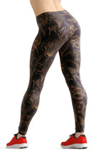 Load image into Gallery viewer, Yellow flowers lines high waist yoga pants - Shopping ing
