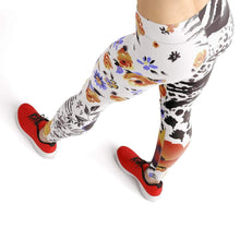 Load image into Gallery viewer, Speckled flowers high waist yoga pants - Shopping ing

