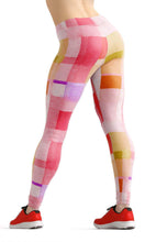 Load image into Gallery viewer, Pink plaid high waist yoga pants - Shopping ing
