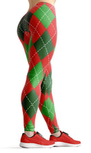 Load image into Gallery viewer, Red and green plaid high waist yoga pants - Shopping ing
