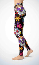 Load image into Gallery viewer, Black skull legging - Shopping ing
