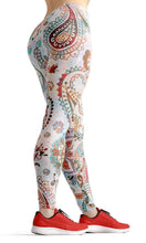 Load image into Gallery viewer, Silky paisley high waist yoga pants - Shopping ing
