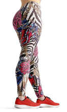 Load image into Gallery viewer, Red skull high waist yoga pants - Shopping ing
