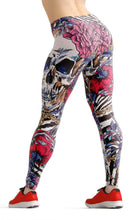 Load image into Gallery viewer, Red skull high waist yoga pants - Shopping ing
