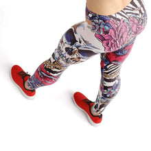 Load image into Gallery viewer, Red skull high waist yoga pants - Shopping ing
