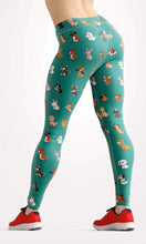Load image into Gallery viewer, Green lovely doggie high waist yoga pants - Shopping ing
