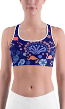 Load image into Gallery viewer, Blue flamingo sports bra - Shopping ing
