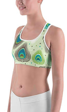 Load image into Gallery viewer, Green peacocktail sports bra - Shopping ing
