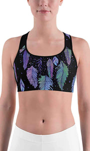 Blue feather sports bra - Shopping ing