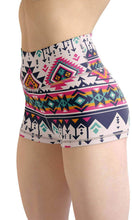 Load image into Gallery viewer, Geometric forest high waist yoga shorts - Shopping ing
