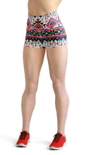 Load image into Gallery viewer, Geometric forest high waist yoga shorts - Shopping ing
