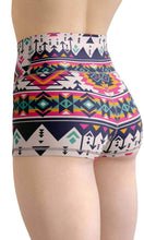 Load image into Gallery viewer, Geometric forest high waist yoga shorts - Shopping ing
