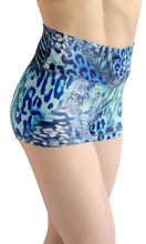 Load image into Gallery viewer, Lake blue fish high waist yoga shorts - Shopping ing

