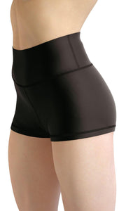 Black color high waist yoga shorts - Shopping ing