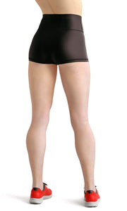 Black color high waist yoga shorts - Shopping ing