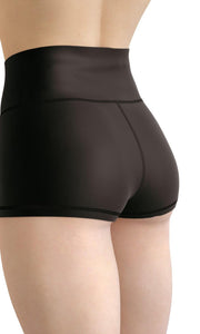 Black color high waist yoga shorts - Shopping ing