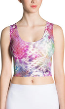 Load image into Gallery viewer, Pink crocodile skin sports crop top - Shopping ing
