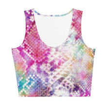 Load image into Gallery viewer, Pink crocodile skin sports crop top - Shopping ing
