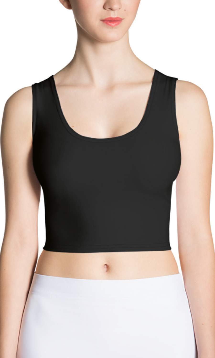 Black color sports crop top - Shopping ing