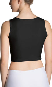 Black color sports crop top - Shopping ing