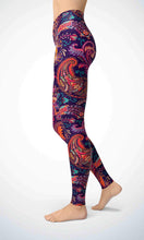 Load image into Gallery viewer, Purple wallpaper legging - Shopping ing

