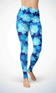 Blue leaf legging - Shopping ing