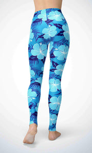 Blue leaf legging - Shopping ing