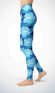 Blue leaf legging - Shopping ing