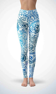 Blue print legging - Shopping ing