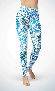 Blue print legging - Shopping ing