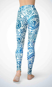 Blue print legging - Shopping ing