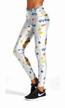 Load image into Gallery viewer, White lovely puppy workout yoga pants - Shopping ing
