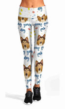 Load image into Gallery viewer, White lovely puppy workout yoga pants - Shopping ing
