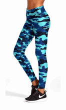 Load image into Gallery viewer, Green camo print workout yoga pants - Shopping ing

