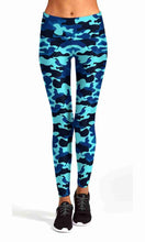 Load image into Gallery viewer, Green camo print workout yoga pants - Shopping ing
