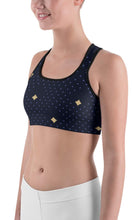 Load image into Gallery viewer, Black stars and dusts sports bra - Shopping ing
